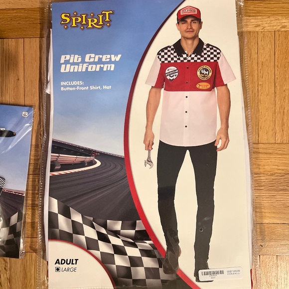Pit Crew Uniform (Costume) with Pit Crew Pass - Picture 2 of 2